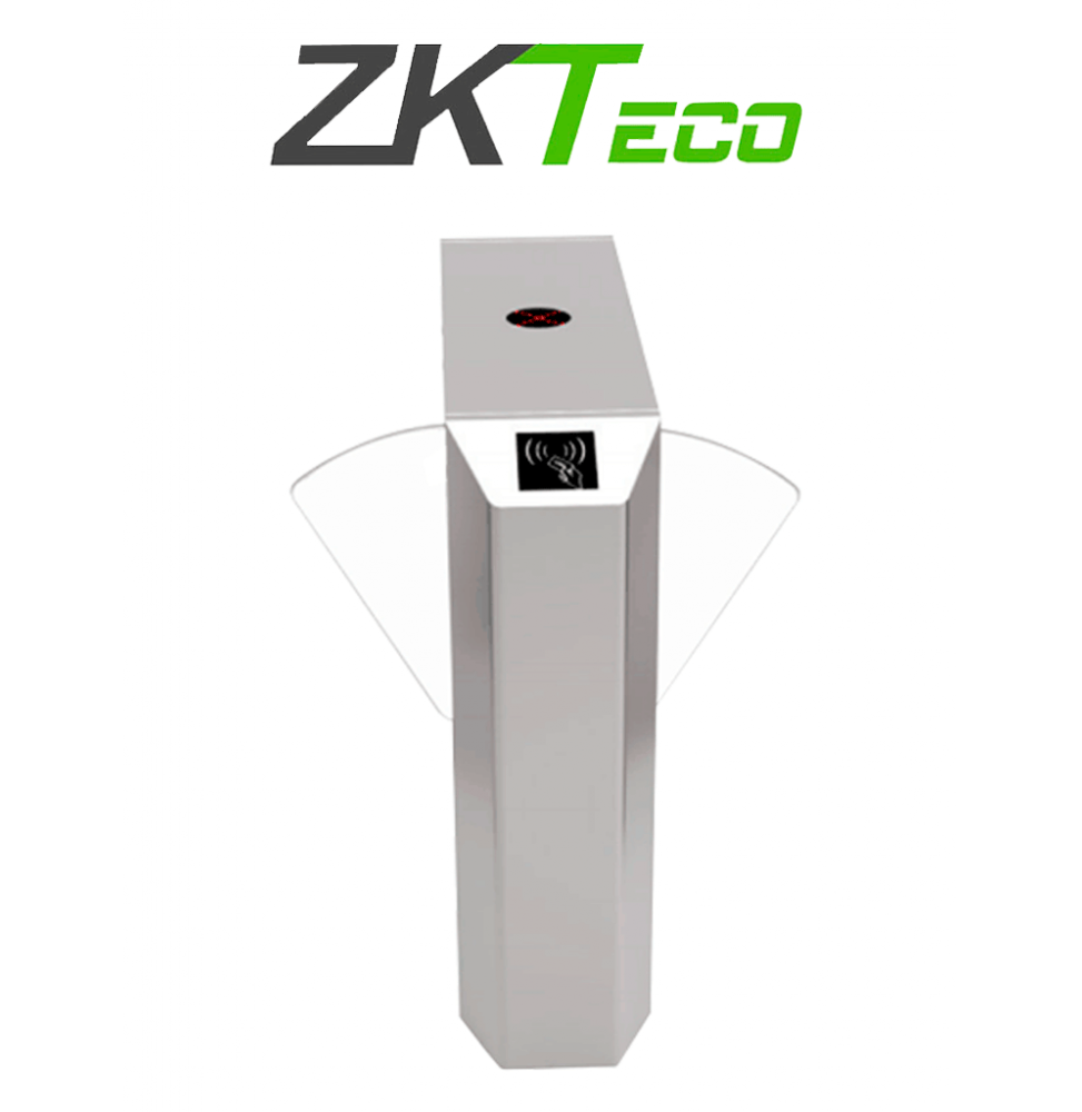 ZKTECO FBL220 ZKTECO FBL220 - Barrera Peatonal de Aleta Bidireccional/ Acero SUS