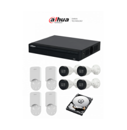 DAHUA DHKITNVR1104HSPS3H1T4HDHPFA12A DAHUA KITNVR1104HS-P4C4S 1TB- Kit IP de 4 c