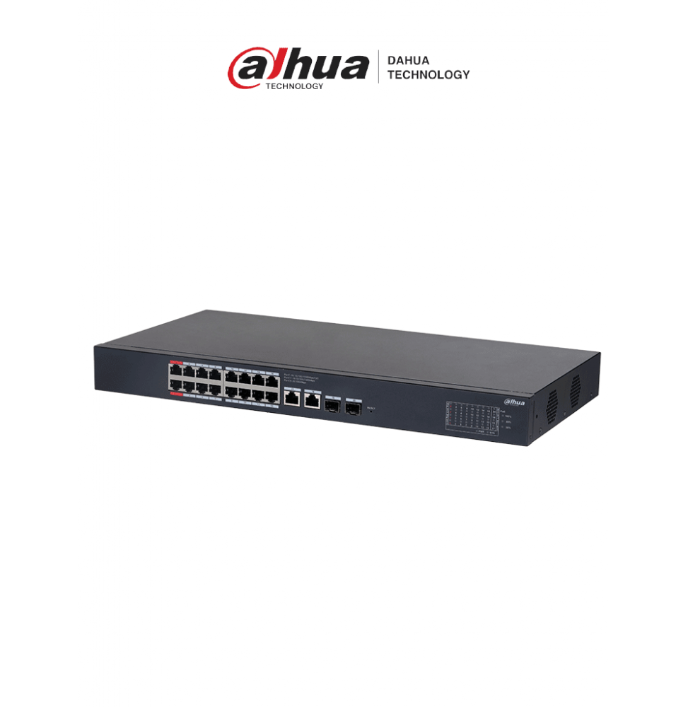 DAHUA DHCS422016GT135 DAHUA  DH-CS4220-16GT-135 Switch Poe de 16 Puertos Gigabit