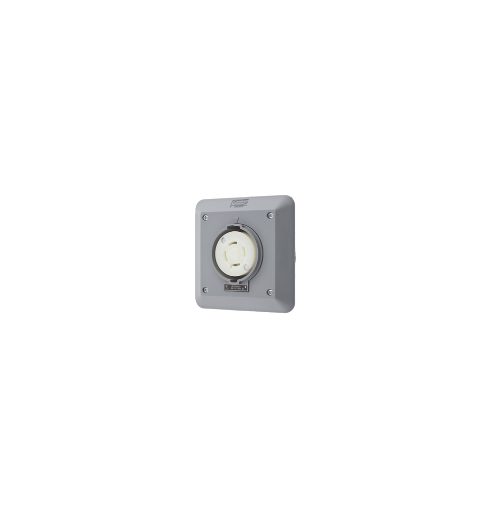 HUBHBL2740SR2 Receptculo con Bloqueo de Media Vuelta Industrial 30 A 600 V CA / 3 Po