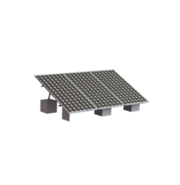 VEKTOR8R3M Montaje para 3 Panel Solar Riel  8...