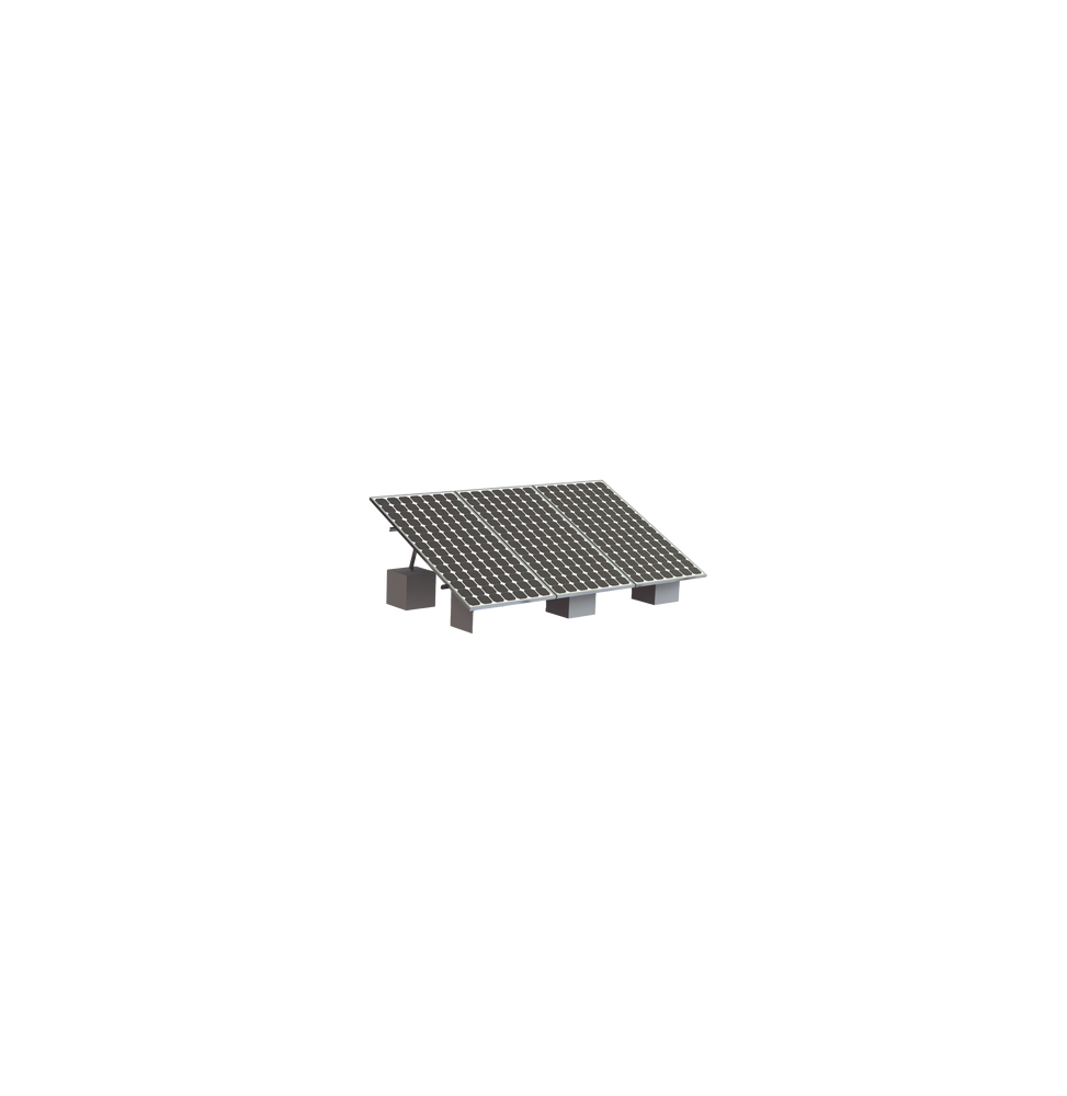 VEKTOR8R3M Montaje para 3 Panel Solar Riel  8  de 4050mm para Mdulos con Espesor de