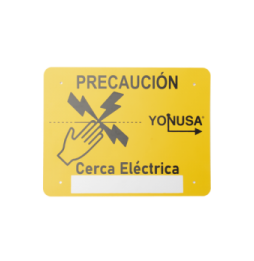 SYSLETV2 Letrero de PRECAUCION para cercas electrificadas (21.8 x 17 cm) SYSLETV2