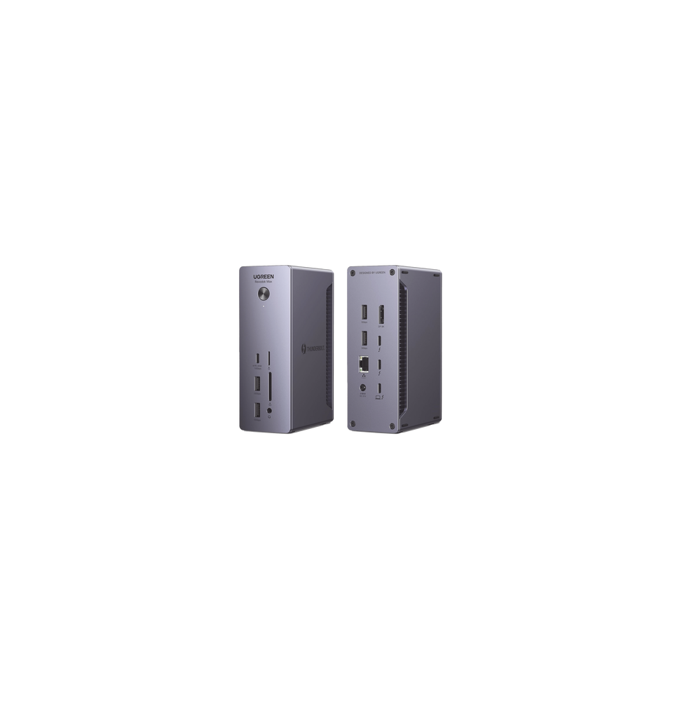 25054 HUB USB-C (Docking Revodok Max 213) 13 en 1  2 Thunderbolt 4 (40Gbps 8K30Hz)