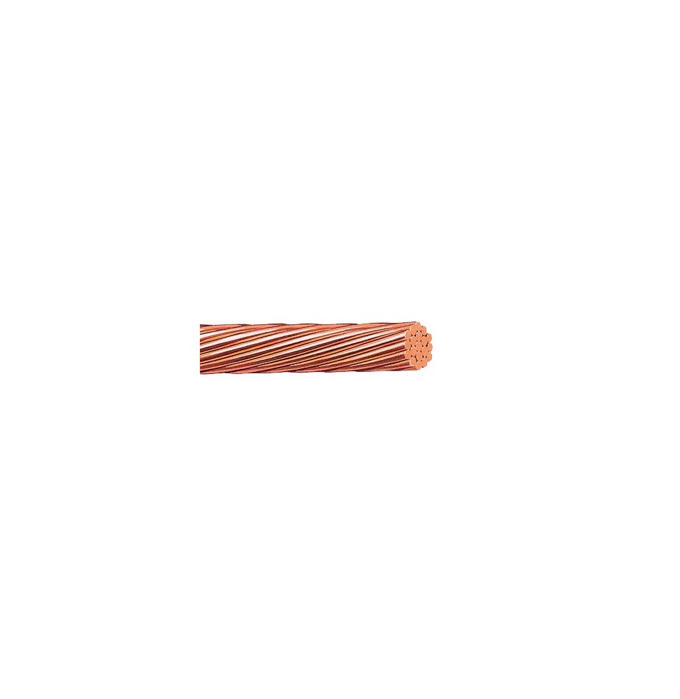 H482100 Cable Elctrico de Cobre Desnudo Calibre 2/0 AWG 19 Hilos (100 metros). H-482