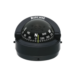 S53 Brjula serie Explorer en color negro para montaje en superficie cuenta con ilumi