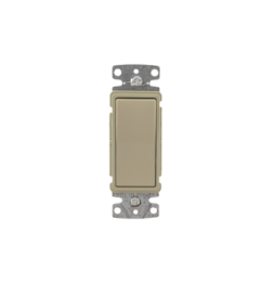 HUBRSD115I Interruptor Unipolar Residencial 15 A 120-277 V / Cableado Lateral y Tras