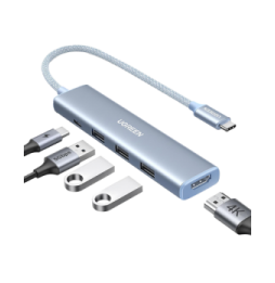 35581 HUB USB-C (Docking Revodok) 5 en 1  HDMI 2.0 4K30Hz  3 USB-A 3.0 (5Gbps)  USB-