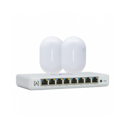 ALTAS8KIT2 Kit de lanzamiento Alta Labs: Incluye (1) Switch PoE S8-POE y (2) Puntos