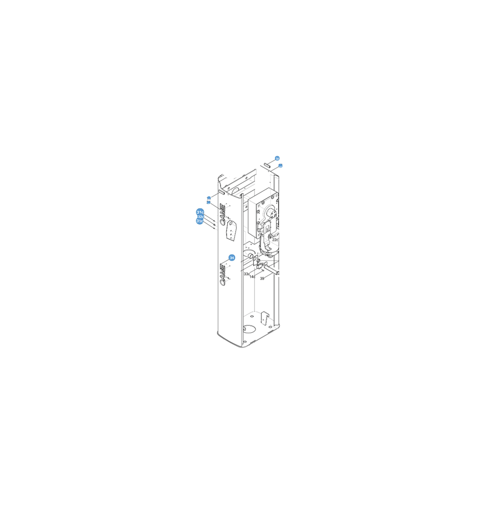 CAME 119RIG171 Refaccion / Gabinete para barrera GARD4